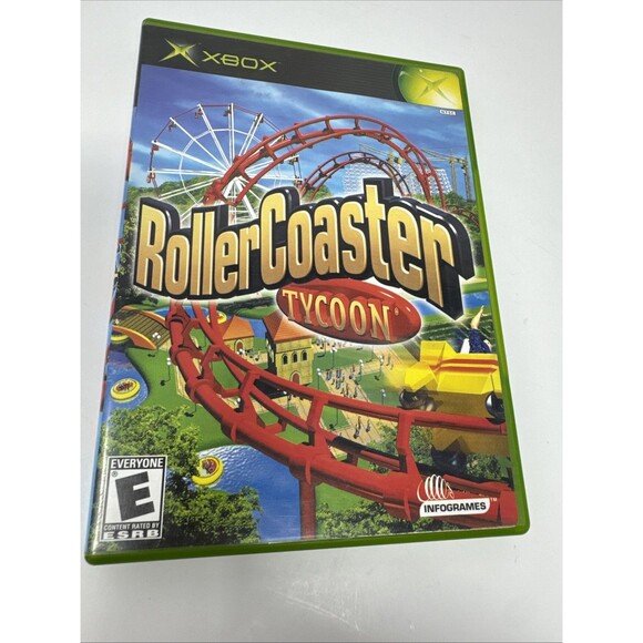 Roller Coaster Tycoon (Microsoft XBOX) Complete CIB Tested - Picture 1 of 6
